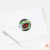 New Lady- Bugs Runder Aufkleber (Umschlag)