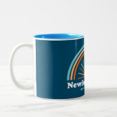New Lake New Hampshire Rainbow Zweifarbige Tasse (Links)