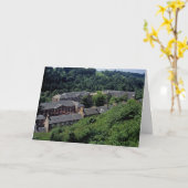 New Lanark Scotland Postcard Karte (Gelbe Blume)