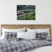 New Lanark Scotland Postcard Poster Foto Block Leinwanddruck (Insitu (Schlafzimmer))