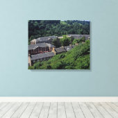 New Lanark Scotland Postcard Poster Foto Block Leinwanddruck (Insitu (Holzboden))