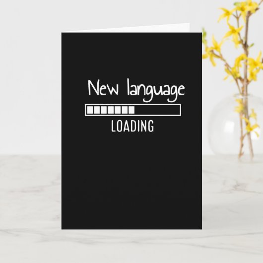 New Language Loading , , , fremdsprachige Karte (Gelbe Blume)