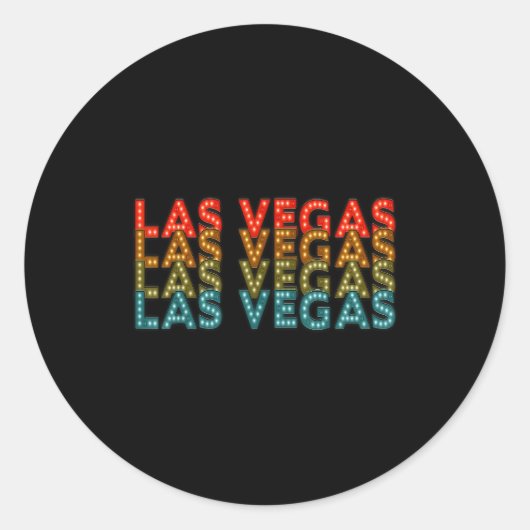 New Las Vegas Love Uni For Holidays In Vegas Runder Aufkleber (Vorderseite)