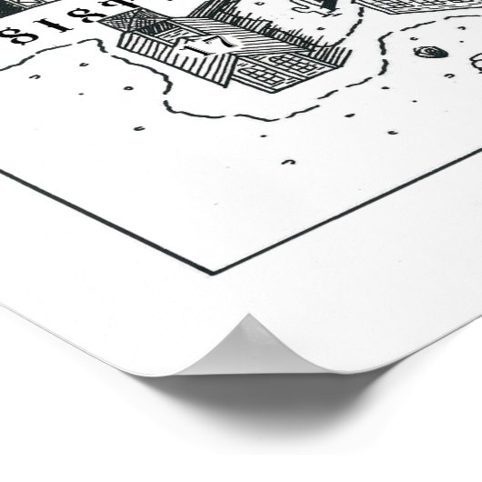 New Liberty Poster Map (28 x 20 Version) (Ecke)