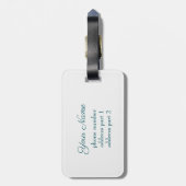 New Life, farbenfrohe Abstrakte Fraktal Fantasie N Gepäckanhänger (Rückseite vertikal)