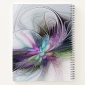 New Life, farbenfrohe Abstrakte Fraktal Fantasie N Notizblock (Rückseite)