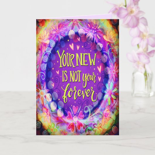 "New Life" Inspirivity Card Karte (Orchidee)