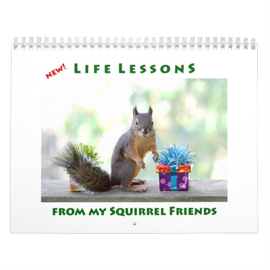 New Life Lessons Funny Squirrel Calendar Kalender (Titelbild)