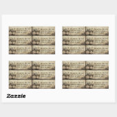 New Life Vintag Cut Your Self Address Stickers (Blatt)