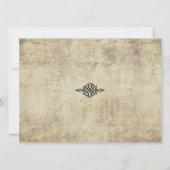 New Life Vintage Hochzeit Einladung (Rückseite)