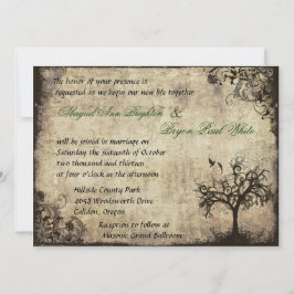 New Life Vintage Hochzeit Einladung