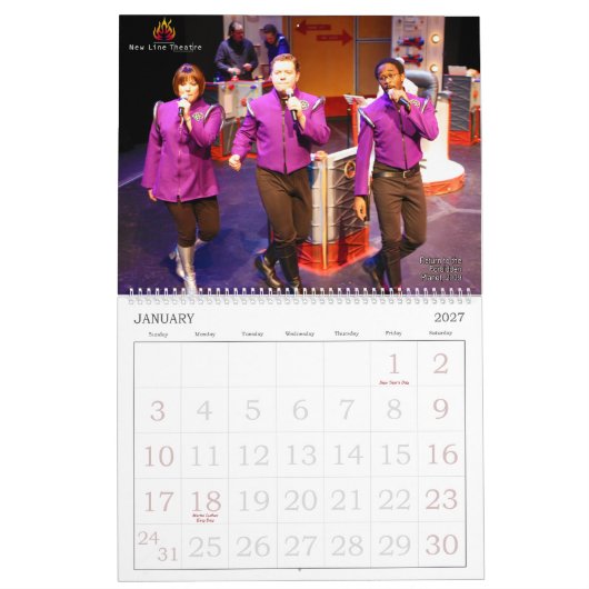 New Line Theater 2025-2026 Kalender (Jan 2027)