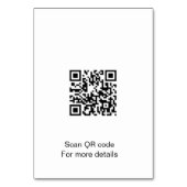 New listing Airbnb booking home vacation travel ca Tischnummer (Rückseite)