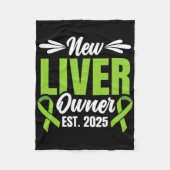 New Liver Owner Est. 2025 - Liver Transplant Recie Fleecedecke (Vorderseite)