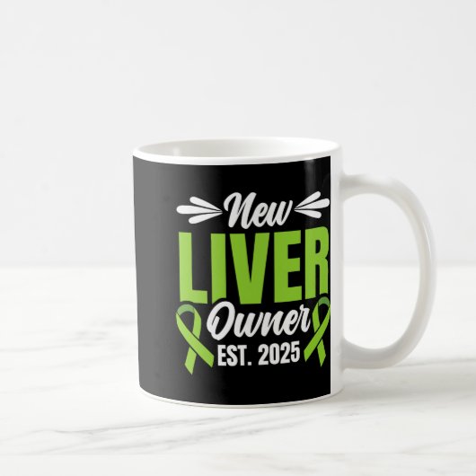 New Liver Owner Est. 2025 - Liver Transplant Recie Kaffeetasse (Rechts)