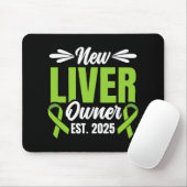 New Liver Owner Est. 2025 - Liver Transplant Recie Mousepad (Mit Mouse)
