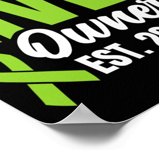 New Liver Owner Est. 2025 - Liver Transplant Recie Poster (Ecke)