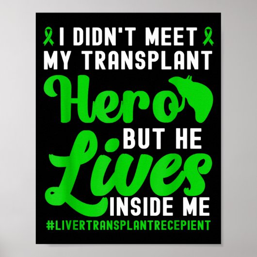 New Liver Owner Funny Liver Transplant Survivor  Poster (Vorne)