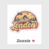 New London, Connecticut Aufkleber (Blatt)