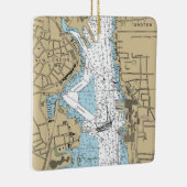 New London CT Chart Keramikornament (Rechts)