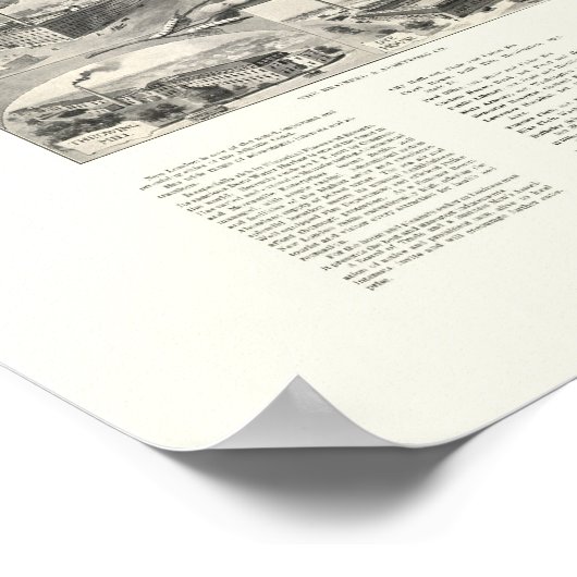 New London, CT Panoramic Map - 1911 Poster (Ecke)