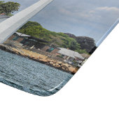 New London Harbour Lighthouse, CT Cutting Board Schneidebrett (Ecke)