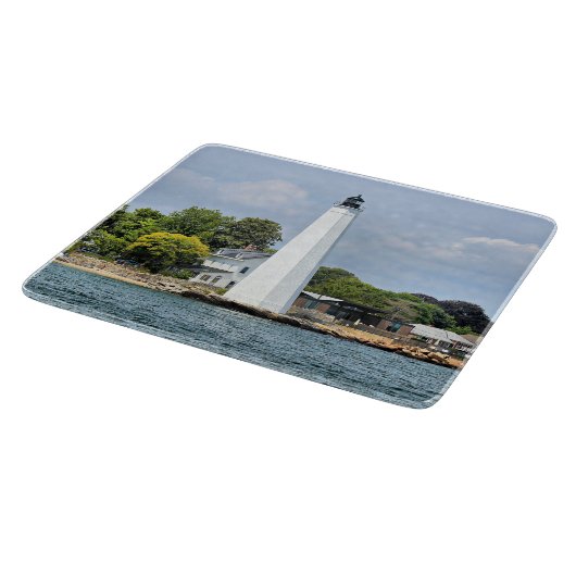 New London Harbour Lighthouse, CT Cutting Board Schneidebrett (Ecke)