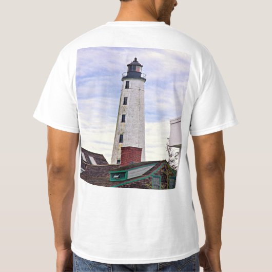 New London Harbour Lighthouse CT double side TShir T-Shirt (Rückseite)