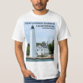 New London Harbour Lighthouse CT double side TShir T-Shirt (Vorderseite)
