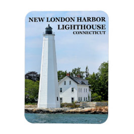 New London Harbour Lighthouse, CT Foto Magnet