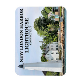 New London Harbour Lighthouse, CT Foto Magnet