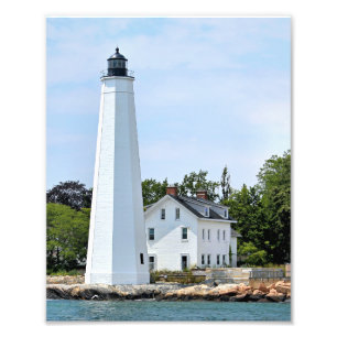 New London Harbour Lighthouse, CT Foto Print