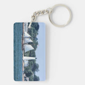 New London Harbour Lighthouse, CT Schlüsselanhänge Schlüsselanhänger (Rückseite)