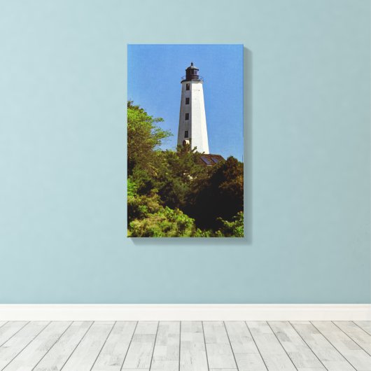 New London Harbour Lighthouse Leinwanddruck (Insitu (Holzboden))