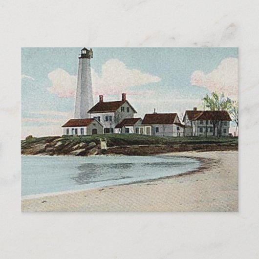 New London Harbour Lighthouse Postkarte (Vorderseite)