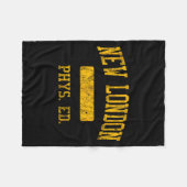 New London High School Hs New London Ct Phys Ed Fleecedecke (Vorderseite (Horizontal))