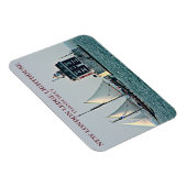 New London Ledge Light, Connecticut Foto Magnet (Rechte Seite)