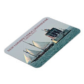 New London Ledge Light, Connecticut Foto Magnet (Linke Seite)