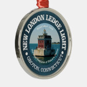 New London Ledge Light Ornament Aus Metall (Rechts)
