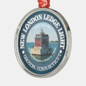 New London Ledge Light Ornament Aus Metall (Links)