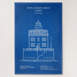 New London Ledge Lighthouse - Connecticut - AD Puzzle