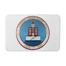 New London Ledge Lighthouse, Connecticut Bath Mat Badematte