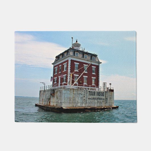 New London Ledge Lighthouse, Connecticut Door Mat Fußmatte (Vorderseite)