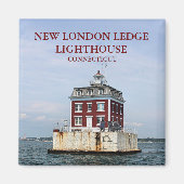 New London Ledge Lighthouse, Connecticut Magnet (Vorne)