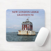 New London Ledge Lighthouse, Connecticut Mousepad (Mit Mouse)