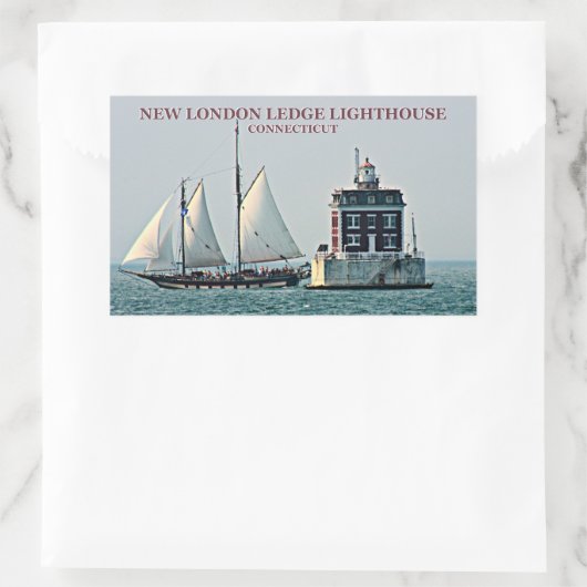 New London Ledge Lighthouse, Connecticut Stickers (Tasche)