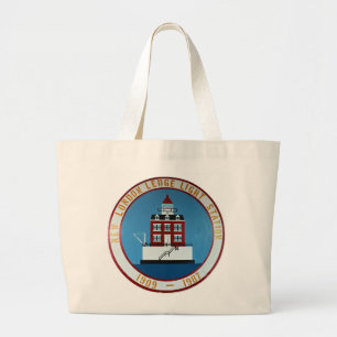 New London Ledge Lighthouse, Connecticut Tote Bag Jumbo Stoffbeutel