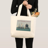 New London Ledge Lighthouse, Connecticut Tote Bag Jumbo Stoffbeutel (Vorderseite (Produkt))