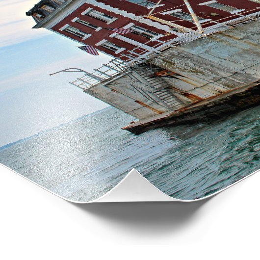 New London Ledge Lighthouse, CT Foto Print (Ecke)