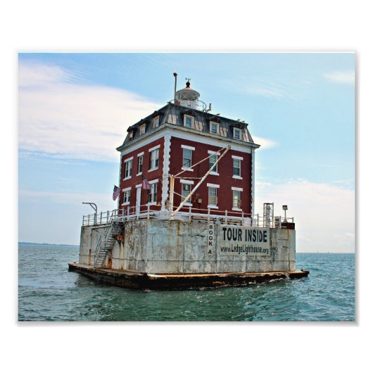 New London Ledge Lighthouse, CT Foto Print (Vorne)
